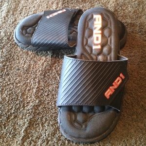 💰ANDI Black Open Toe Sandals. Size Youth  Boy 2.